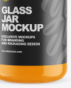 Glossy Glass Jar Mockup