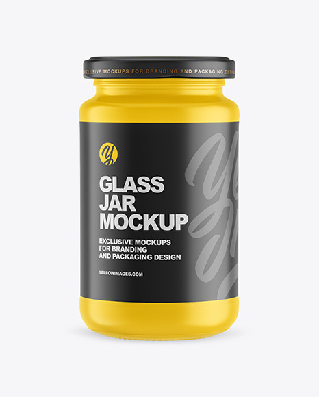 Matte Glass Jar Mockup - Matte+glass