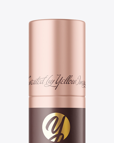 Metallic Cosmetic Bottle Mockup