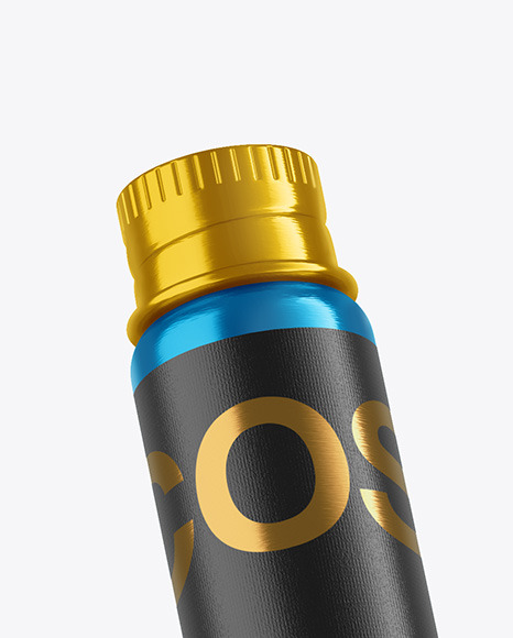 Metallic Cosmetic Bottle Mockup