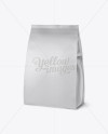 Matte Snack Bag Mockup - Half Side View