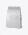 Matte Snack Bag Mockup - Half Side View