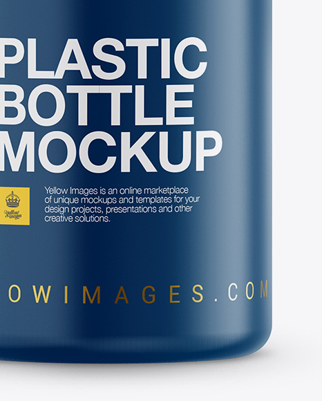 Matte Plastic Bottle Mockup