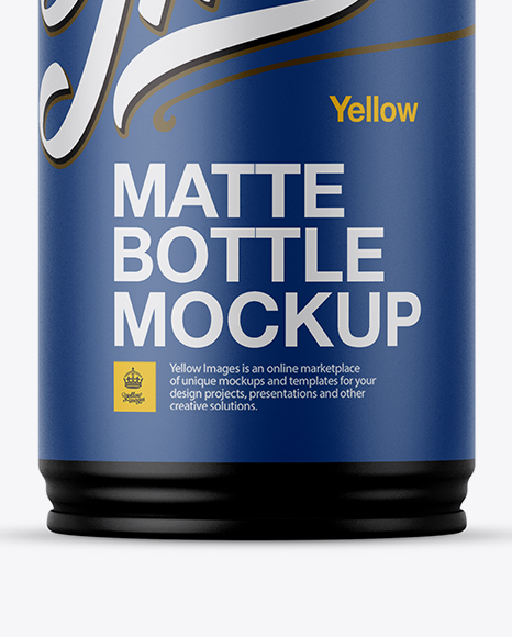 Matte Drink Bottle Mockup