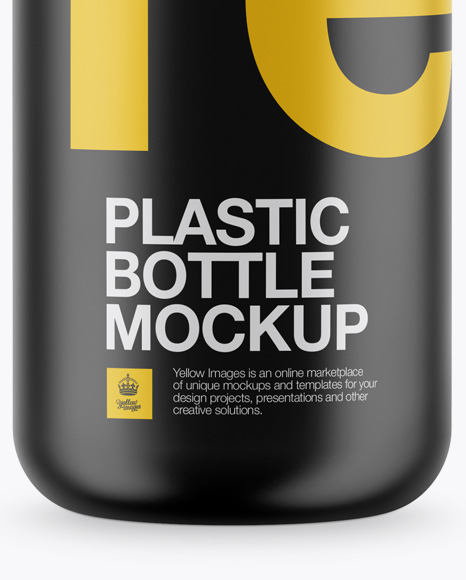 Matte Plastic Bottle Mockup