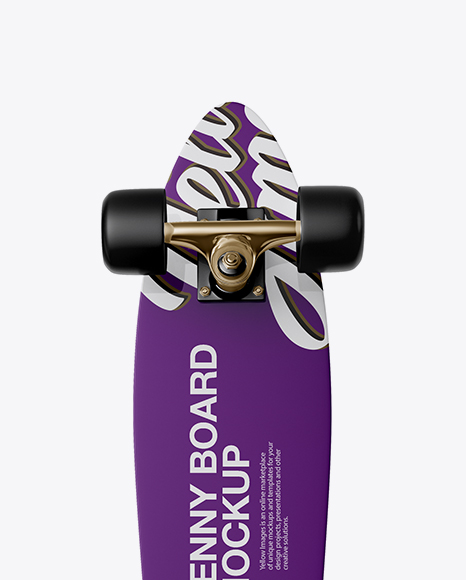 Penny Board Mockup - Back View