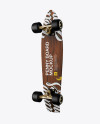 Penny Board Mockup - Back Half Side View