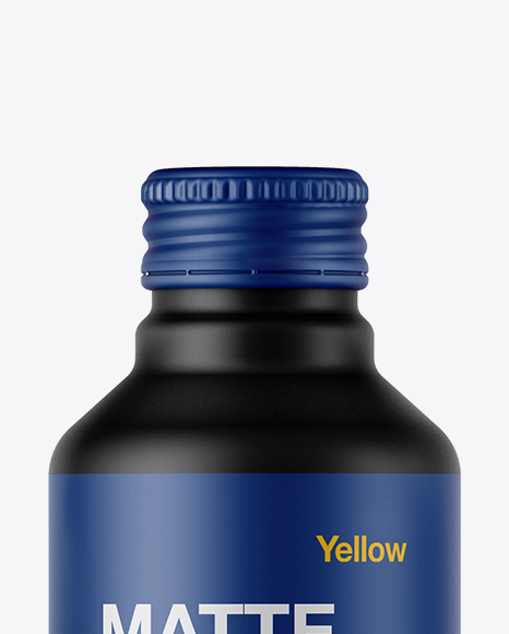 Matte Drink Bottle Mockup