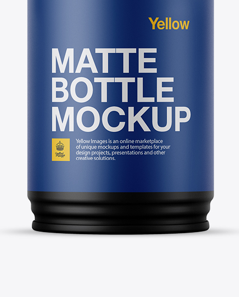 Matte Drink Bottle Mockup