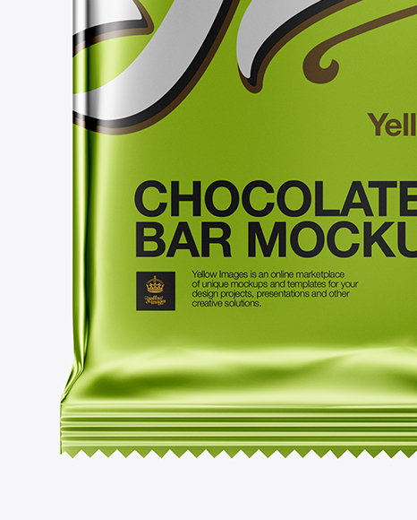 Metallic Chocolate Bar Mockup