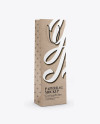 Kraft Paper Bag With Rope Handle Mockup - Half Side View