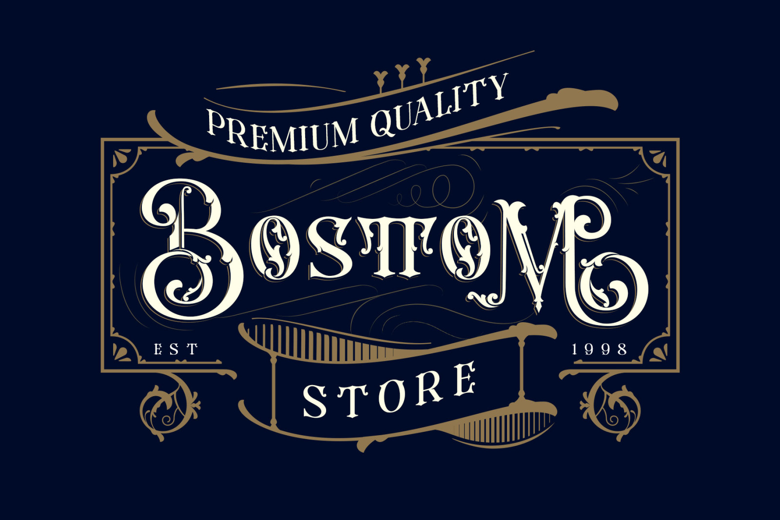 Rusty Store Font on Yellow Images Creative Store