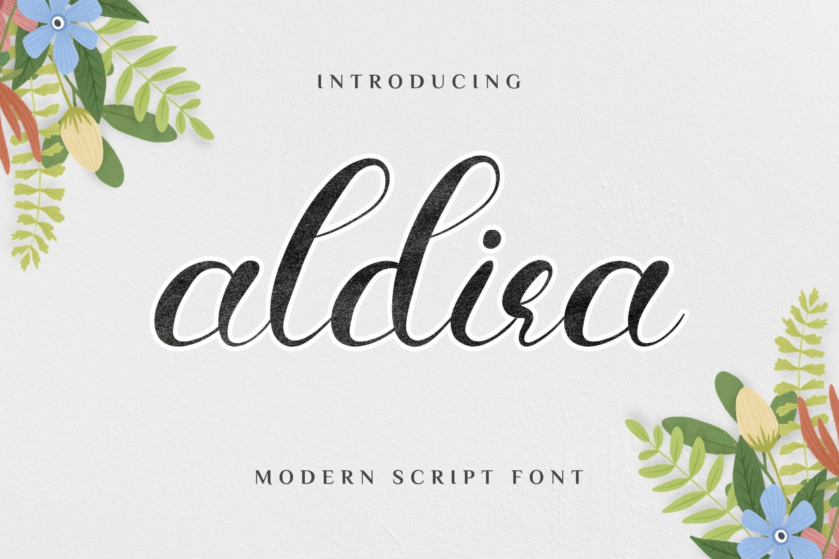 Aldira Calligraphy Font Aldira Calligraphy Font