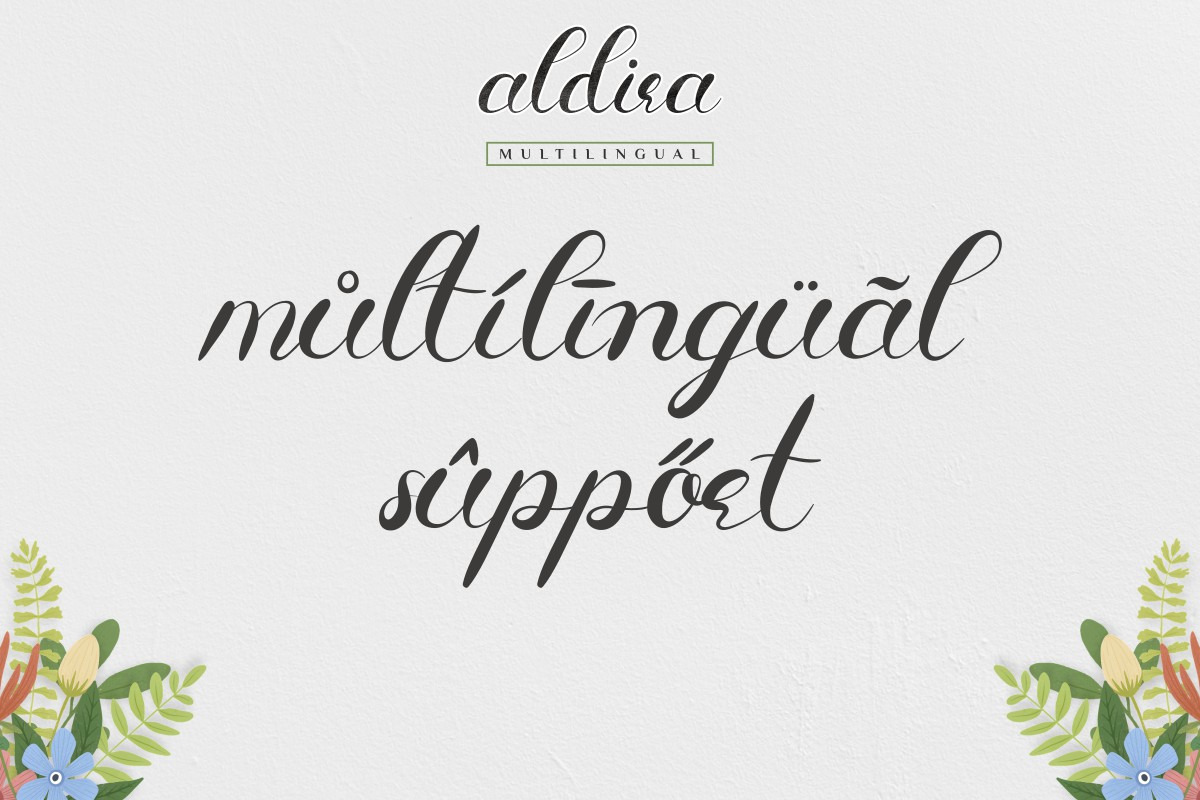 Aldira Calligraphy Font