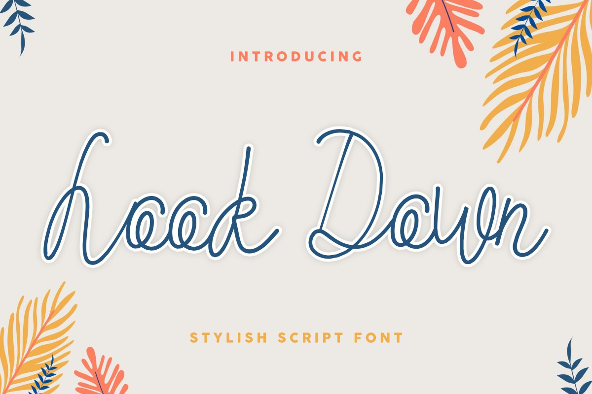 Look Down Handwriting Font Look Down Handwriting Font