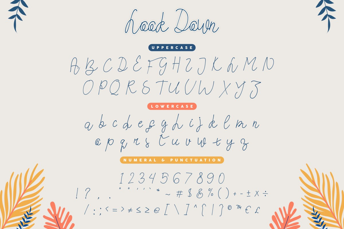 Look Down Handwriting Font Look Down Handwriting Font
