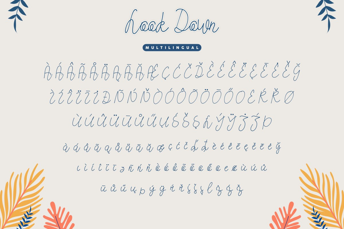 Look Down Handwriting Font