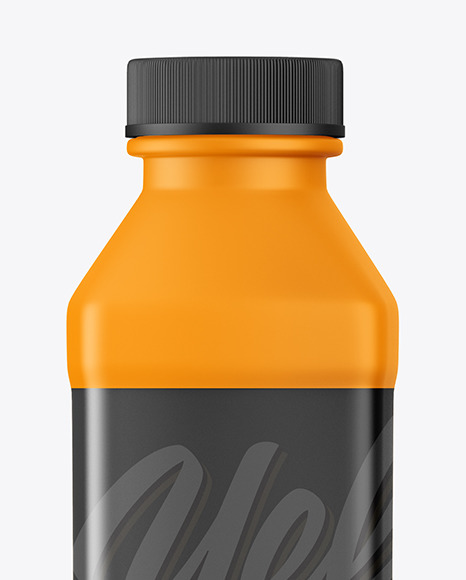 Matte Plastic Bottle Mockup