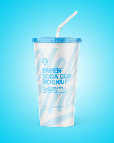 Paper Soda Cup Mockup