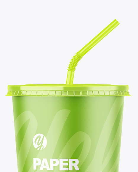Paper Soda Cup Mockup
