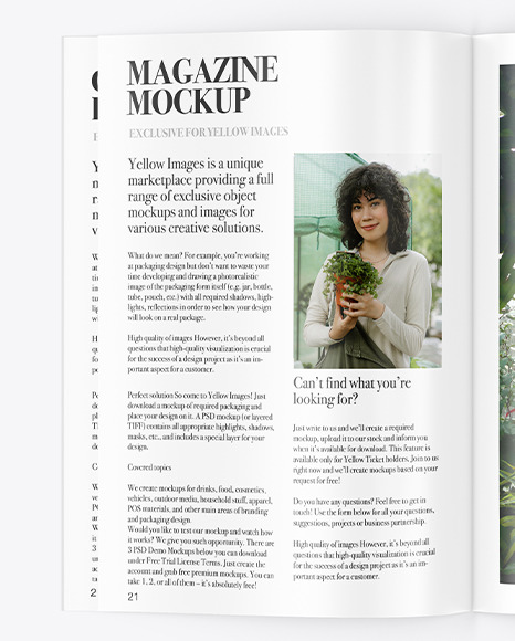 Matte Magazine Mockup