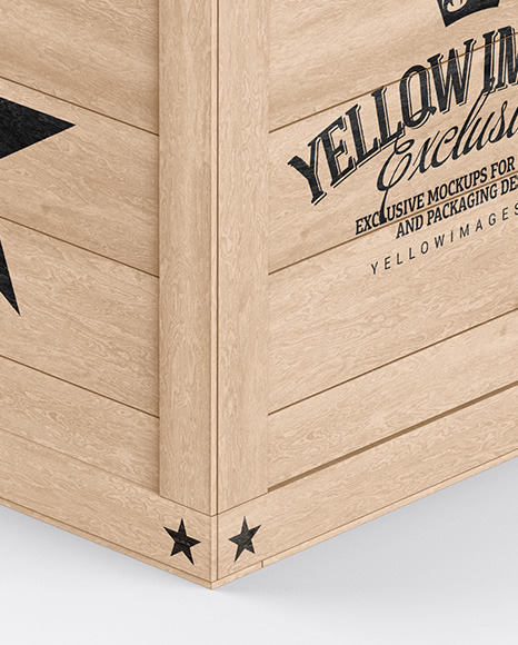 Wooden Box Mockup