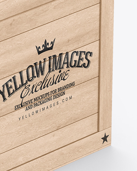 Wooden Box Mockup