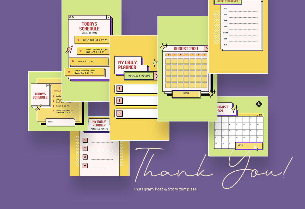 Retro Computer Planner Canva Retro Computer Planner Canva