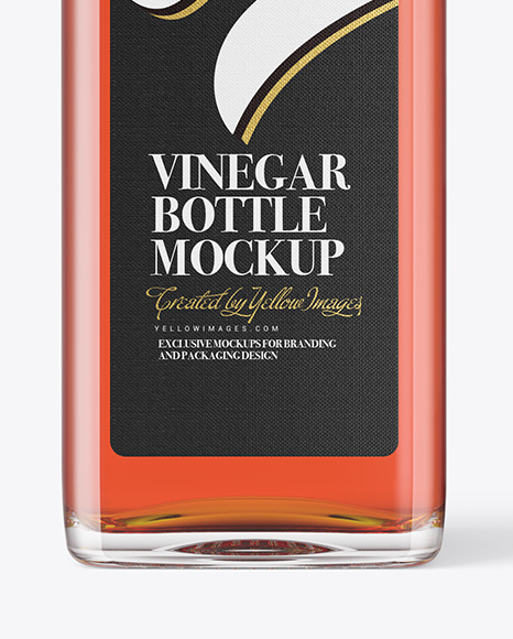 Red Wine Vinegar Bottle Mockup