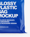 Glossy Plastic Bag Mockup