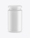 Matte Glass Jar Mockup