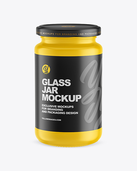 Matte Glass Jar Mockup - Matte+glass