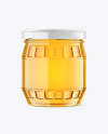 Clear Glass Honey Jar Mockup