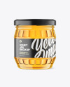 Clear Glass Honey Jar Mockup