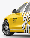 Luxury Car Mockup - Back Half Side View