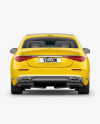 Luxury Car Mockup - Back View