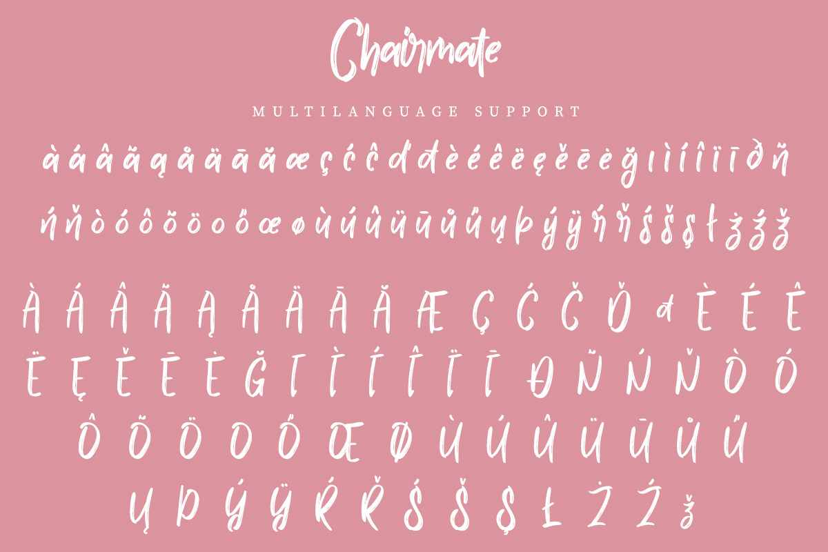 Chairmate Calligraphy Font