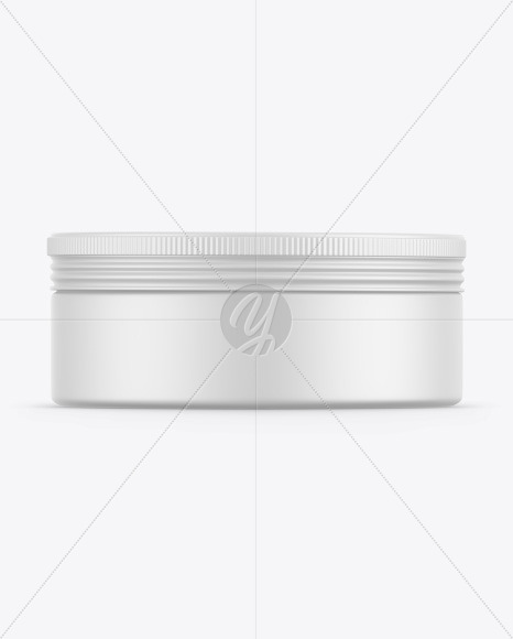 Matte Cosmetic Jar Mockup