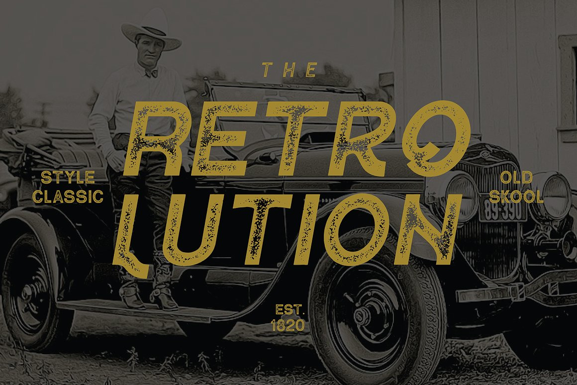 Contender - Vintage Display Font Contender - Vintage Display Font