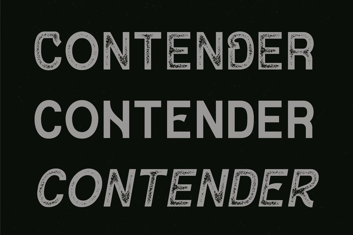 Contender - Vintage Display Font Contender - Vintage Display Font