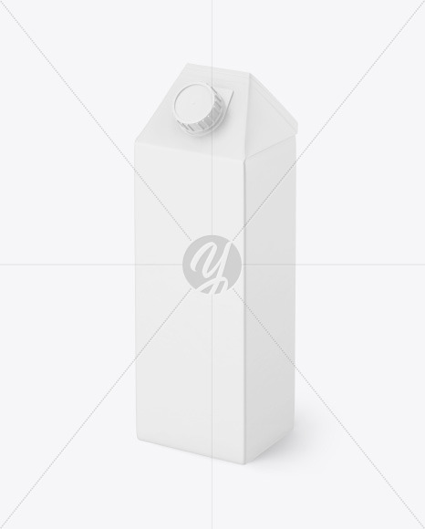 1000ml Carton Pack Mockup