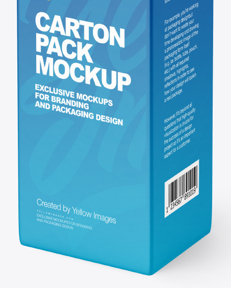 1000ml Carton Pack Mockup