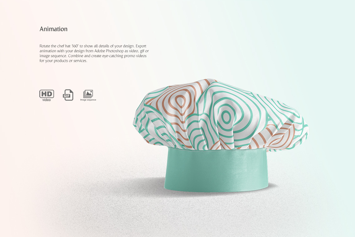 Chef Hat Animated Mockup Chef Hat Animated Mockup