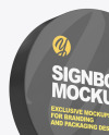 Plastic Round Signboard Mockup