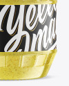 Clear Glass Jar w/ Mustard Mockup