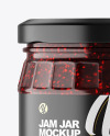 Clear Glass Jar w/ Jam Mockup