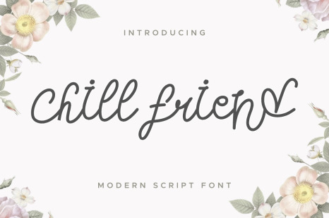 Chill Friend Handwriting Script Font - Fonts handwriting