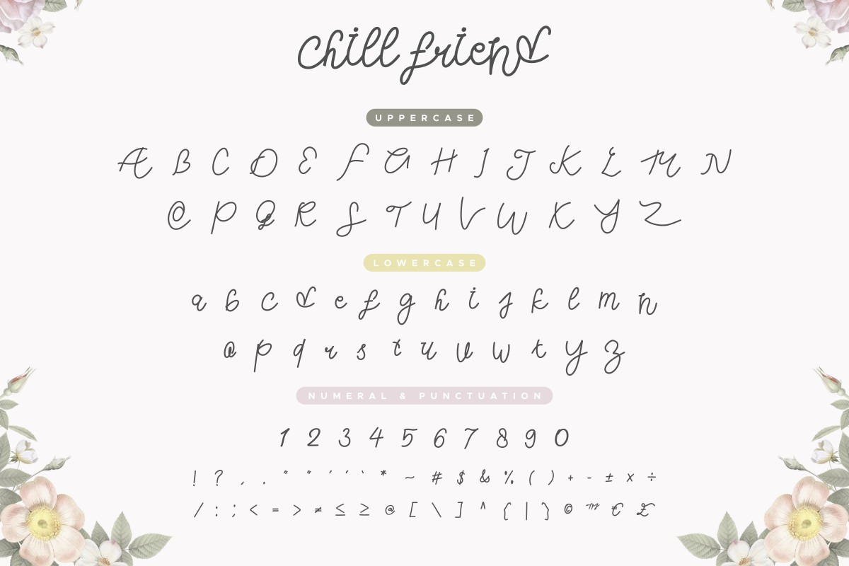 Chill Friend Handwriting Script Font