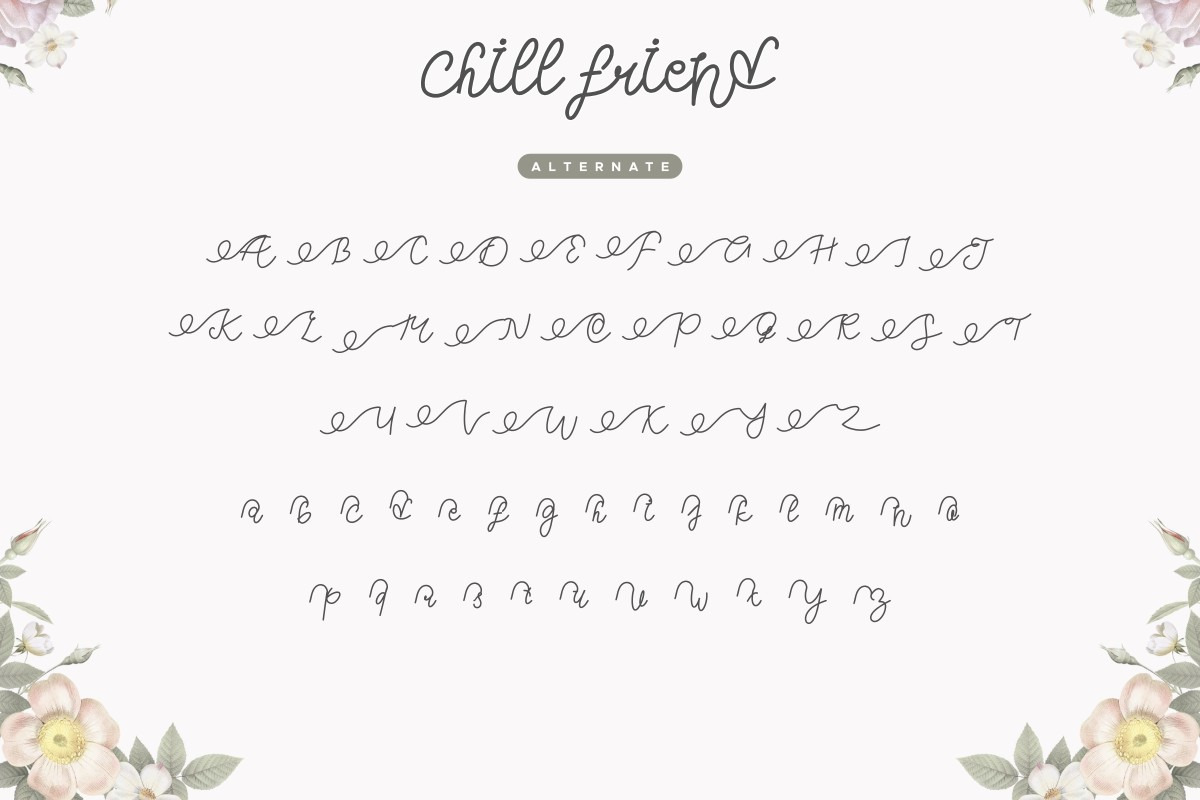 Chill Friend Handwriting Script Font