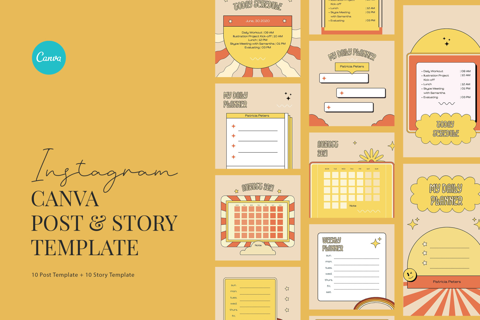 Retro Activity Planner Instagram